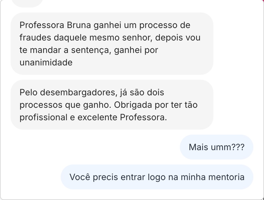 Aluna relata vitória por unanimidade em processo de fraudes